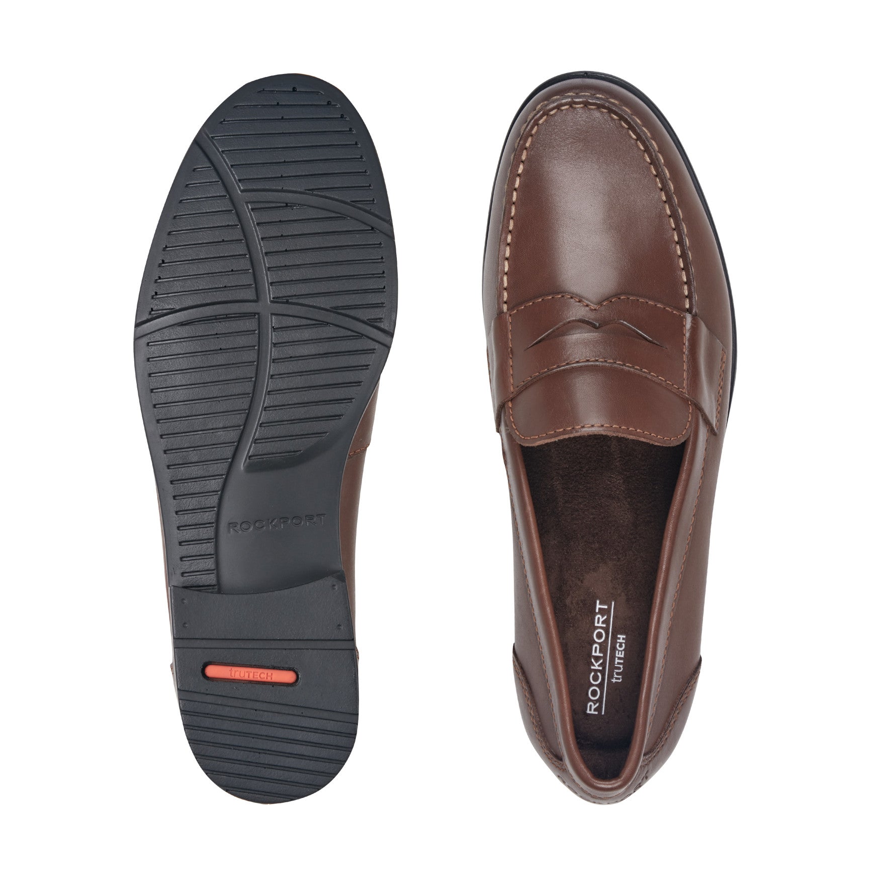 Men's Classic Penny Loafers - Dark Brown Leather | Rockport Men's Classic Penny Loafers - Dark Brown Leather | Rockport