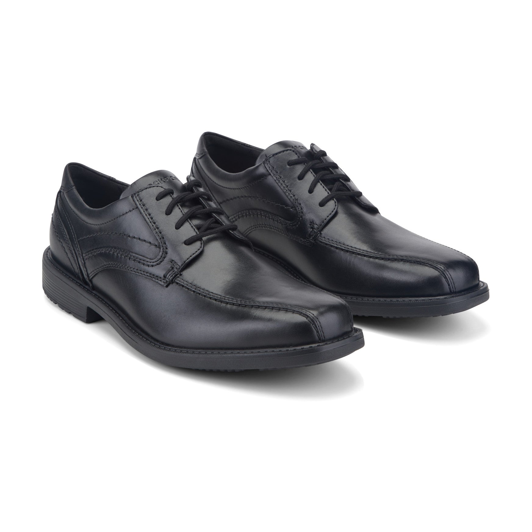 Men's Style Leader 2 Bike Toe Oxford - Black Leather | Rockport
