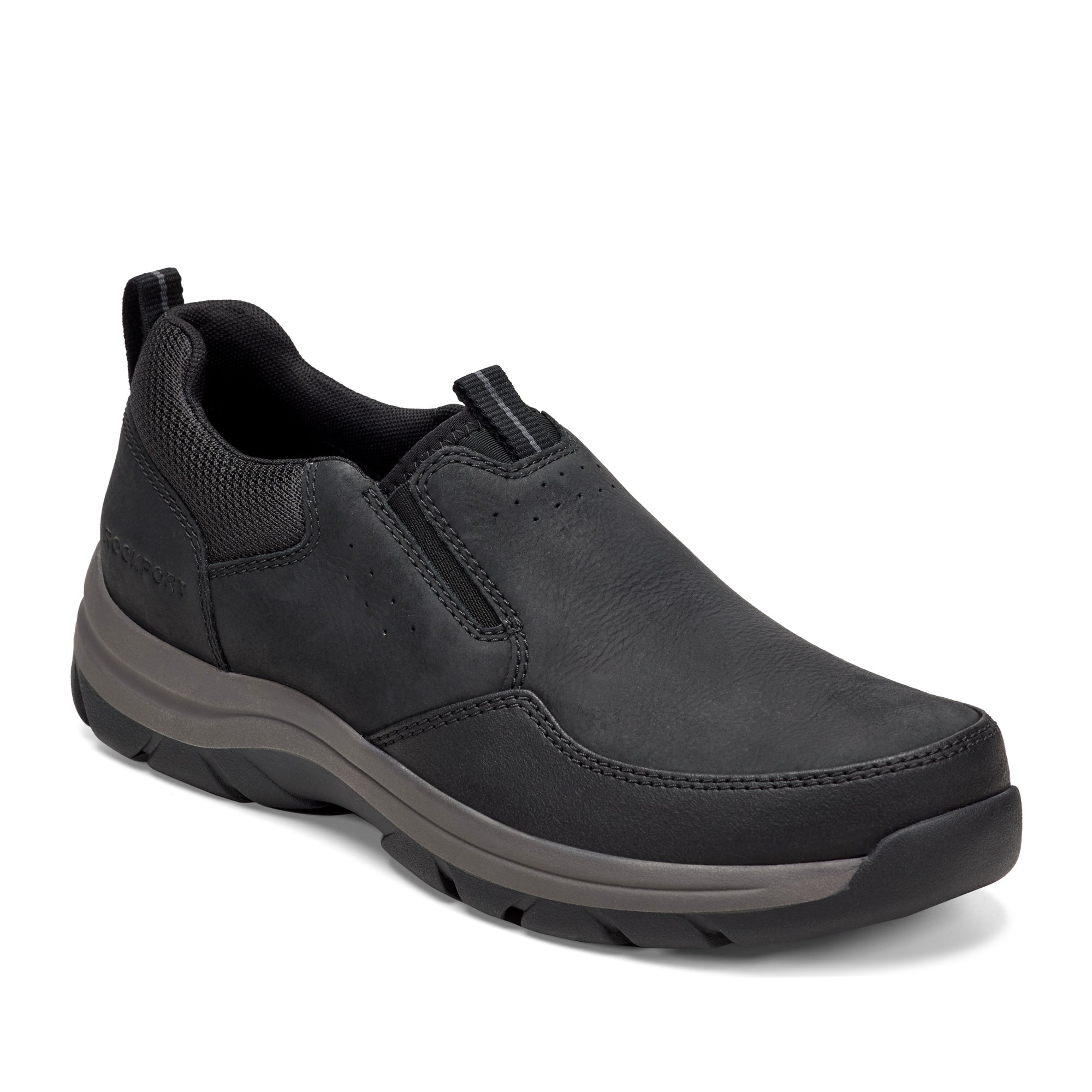 men's slip on dress shoes Genuine Grip Men Slip-Resistant Slip-on Work Shoe, Black Rockport Men's Taylor WP Slip-On