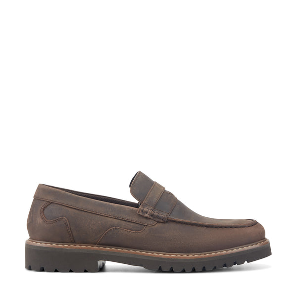 Rockport‎ Mens Distressed Brown Leather Casual Penny Loafer Shoes Size 10 M $_12.JPG?set_id=880000500F main image 3
