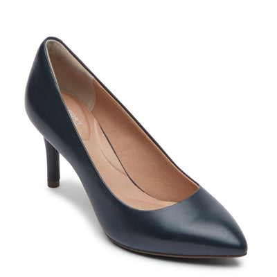 Women's Total Motion 75mm Pointed Toe Heel - BLACK | Rockport
