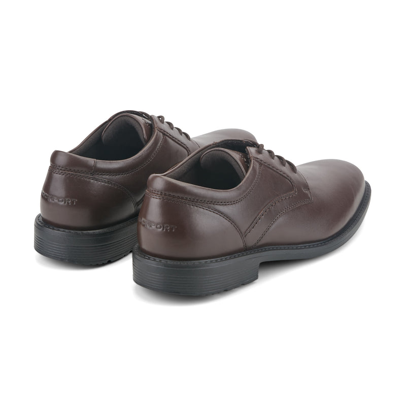 Men's Style Leader 2 Plain Toe Oxford - Dark Brown Leather | Rockport Men's Style Leader 2 Plain Toe Oxford - Dark Brown Leather | Rockport