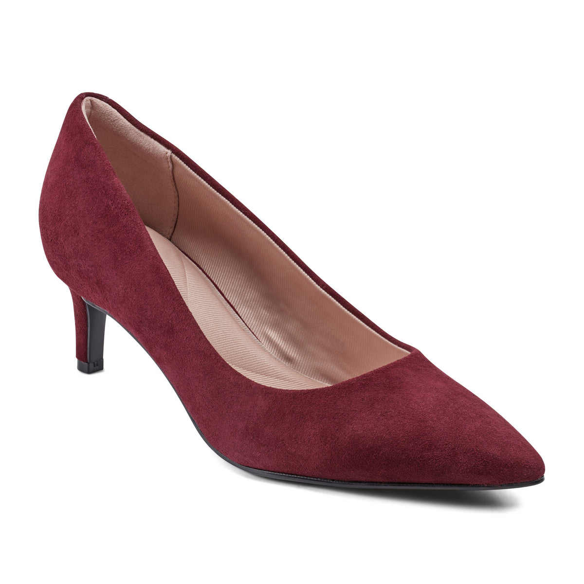 Women's Cindy Total Motion Pumps - Dark Red Suede | Rockport