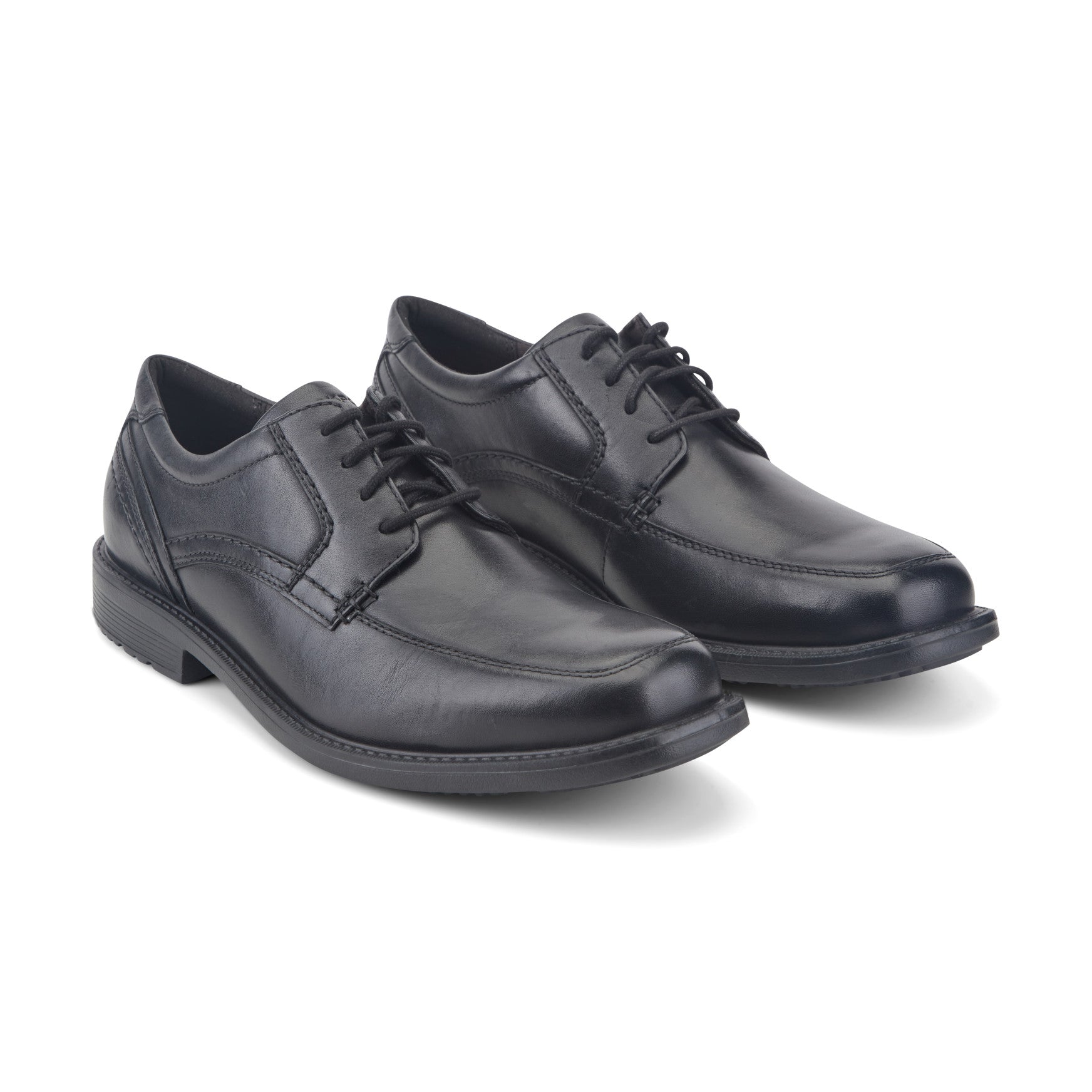 Men's Style Leader 2 Apron Toe Oxford - Black Leather | Rockport Men's Style Leader 2 Apron Toe Oxford - Black Leather | Rockport