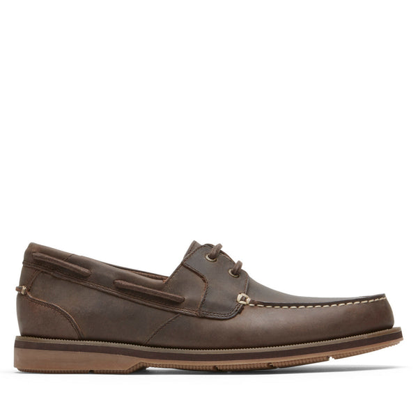 靴 LEATHER BOAT SHOES SOPH-230080 Men's Southport Boat Shoe - Oat Brown Leather | Rockport