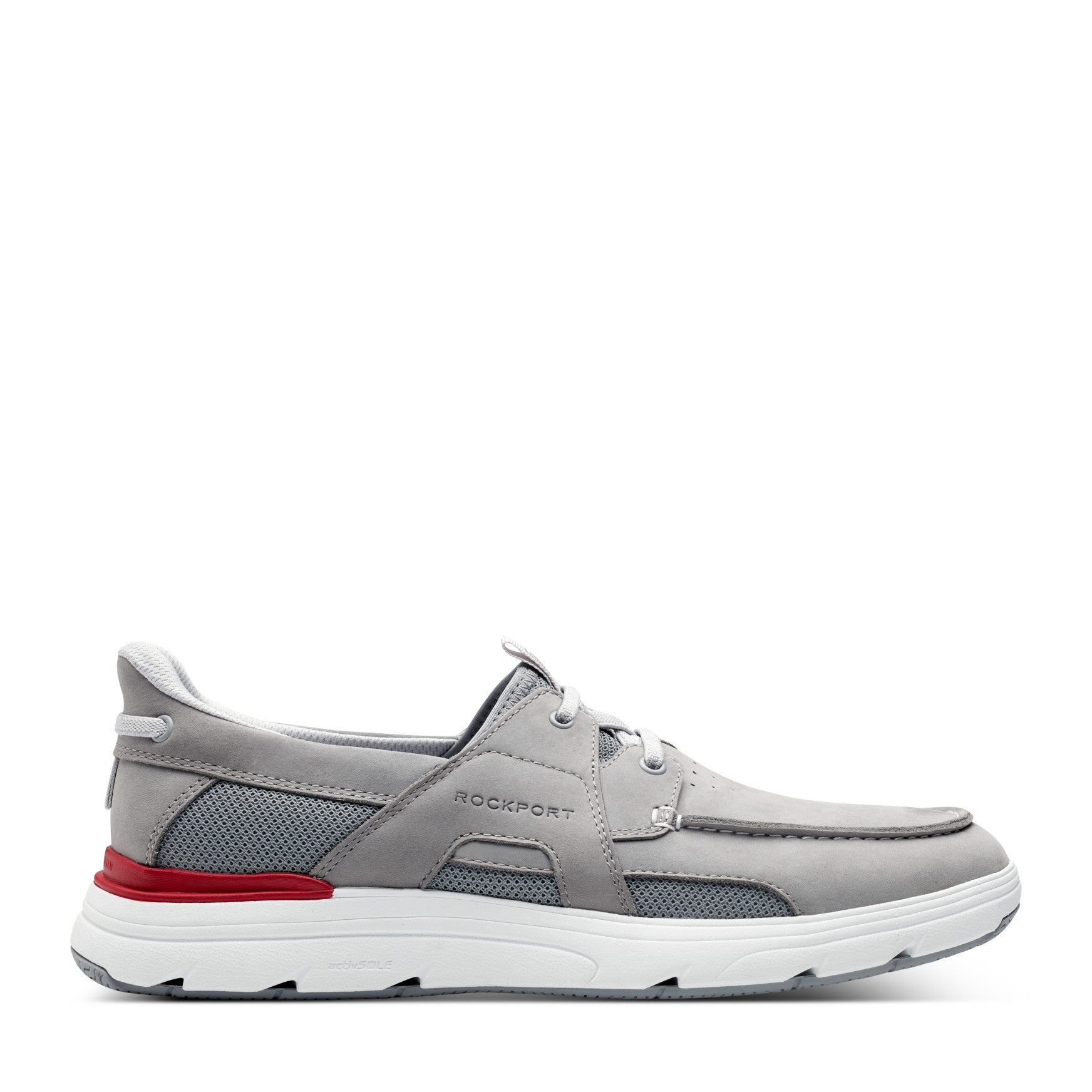 Men's Seadon Step Activated Sneakers - Light Gray Nubuck | Rockport