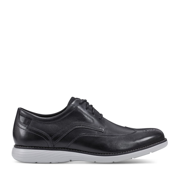 Men's Garett Wing Tip Oxford - Black Vapor Leather | Rockport