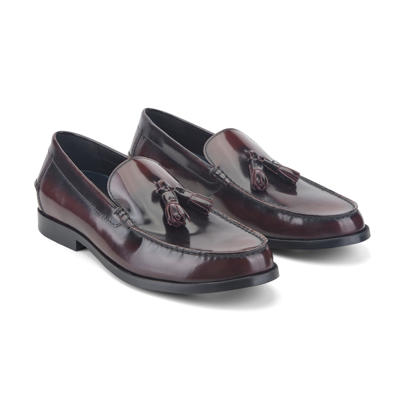 Men's Whitlaw Tassel Loafers - Dark Red Leather | Rockport Men's Whitlaw Tassel Loafers - Dark Red Leather | Rockport