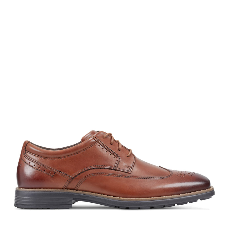 Men's Total Motion NextGen Wing Tip Dress Shoe - New Brown Leather | Rockport Men's Total Motion NextGen Wing Tip Dress Shoe - New Brown Leather | Rockport