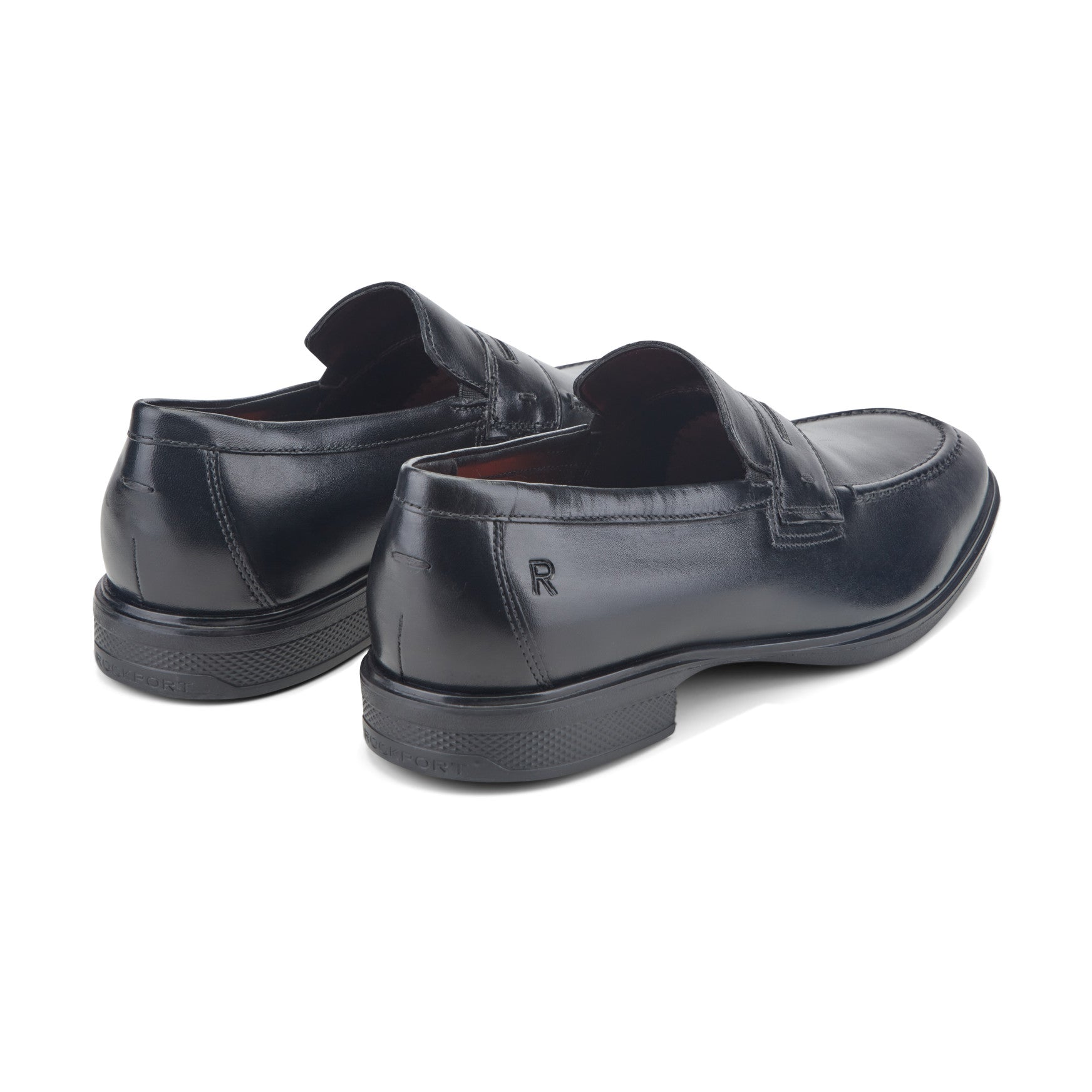 Men's Keenan Penny Loafers - Black Leather | Rockport