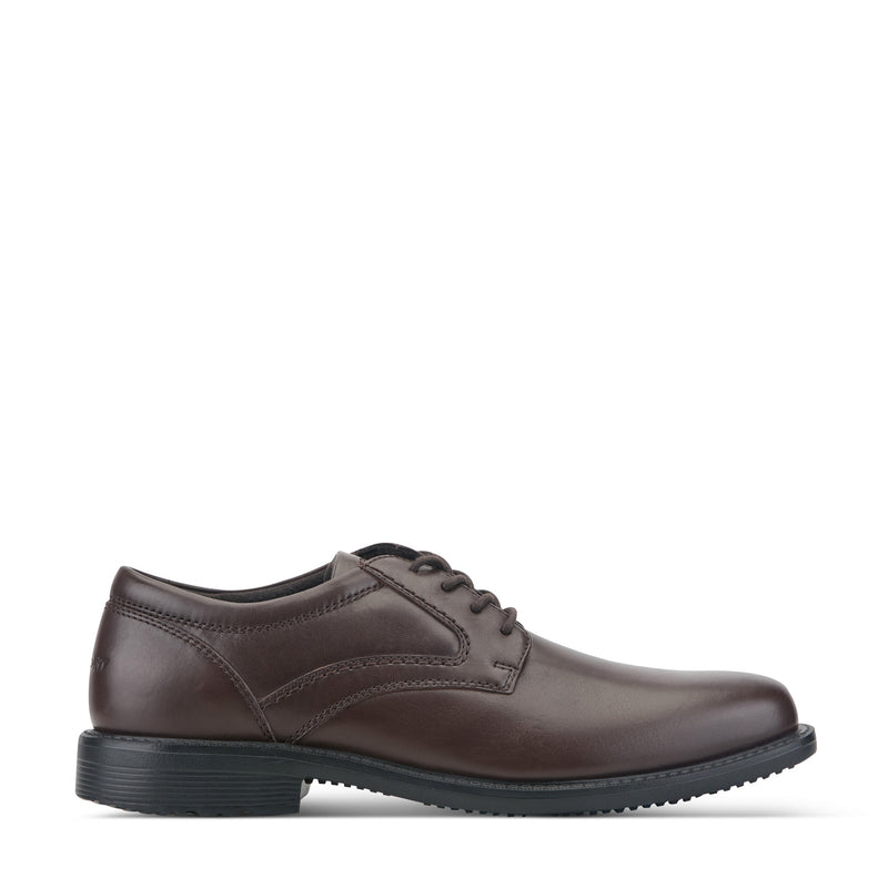 Men's Style Leader 2 Plain Toe Oxford - Dark Brown Leather | Rockport Men's Style Leader 2 Plain Toe Oxford - Dark Brown Leather | Rockport
