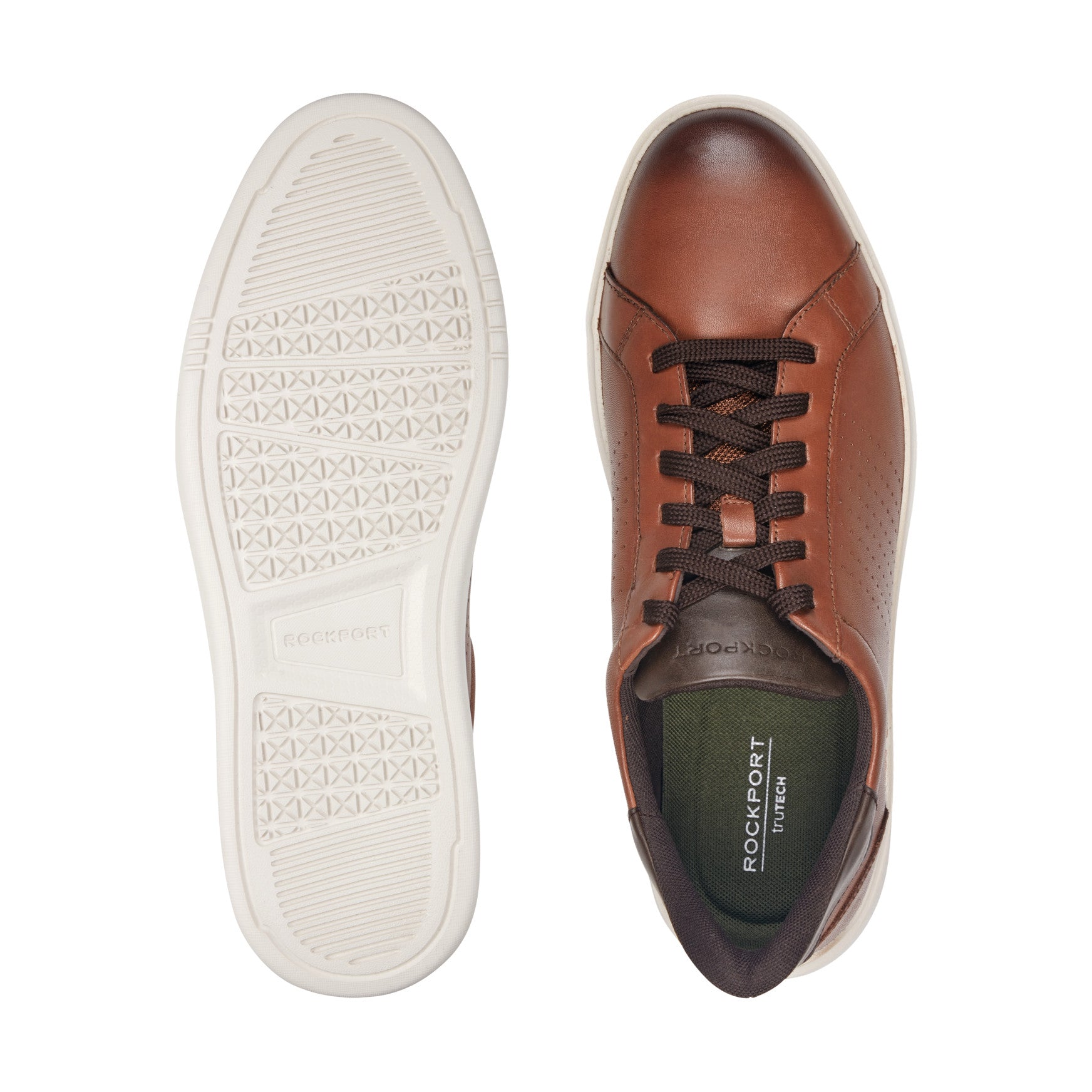 Men's Tristen Step Activated Lace-Up - Dark Natural Leather | Rockport