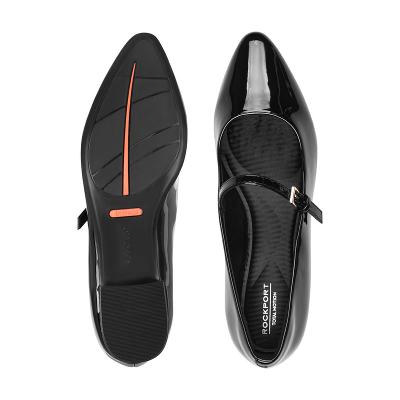 Women's Taren Total Motion Pointy Toe Dress Flats - Black | Rockport Women's Taren Total Motion Pointy Toe Dress Flats - Black | Rockport