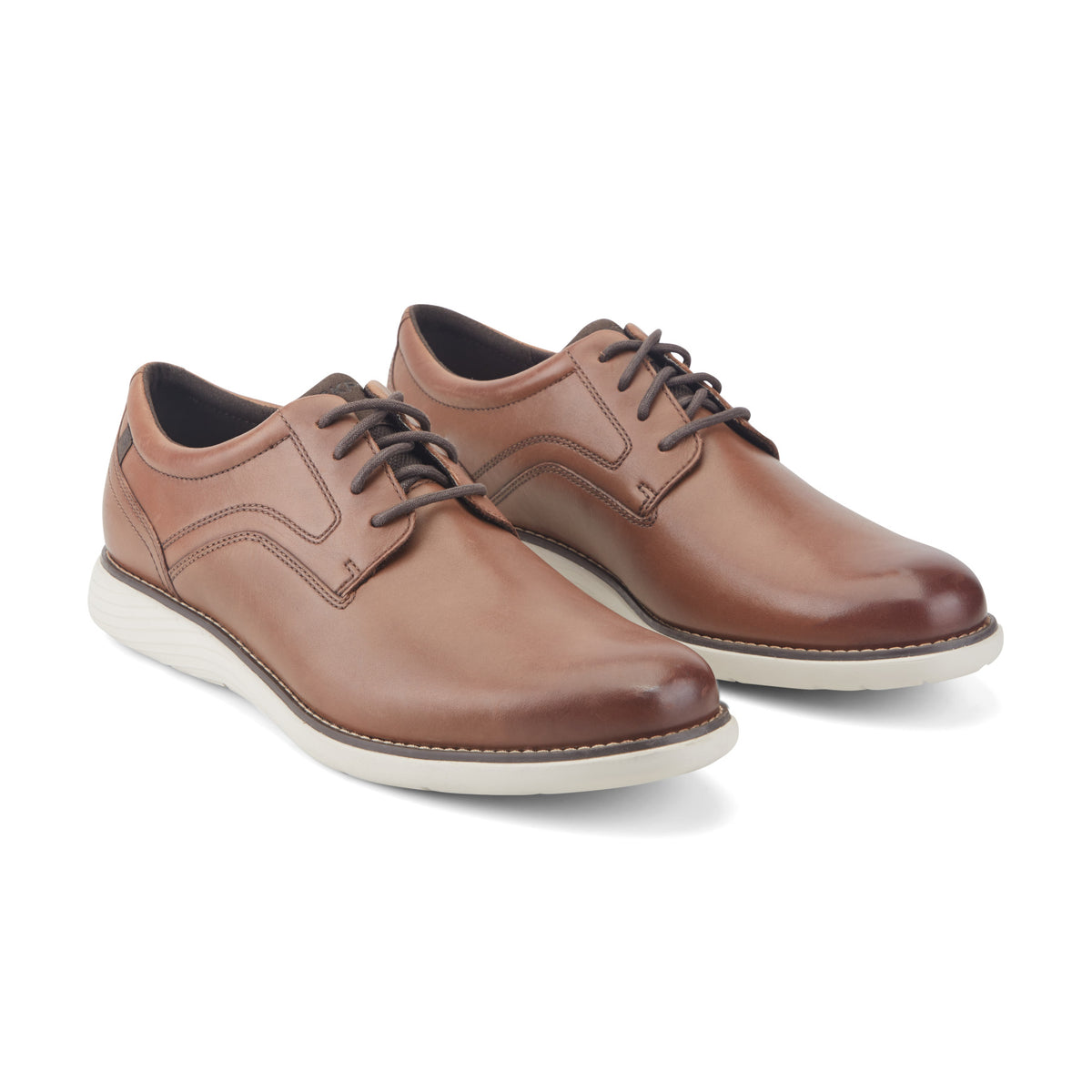 Men's Garett Plain Toe Oxford - Cognac Leather | Rockport