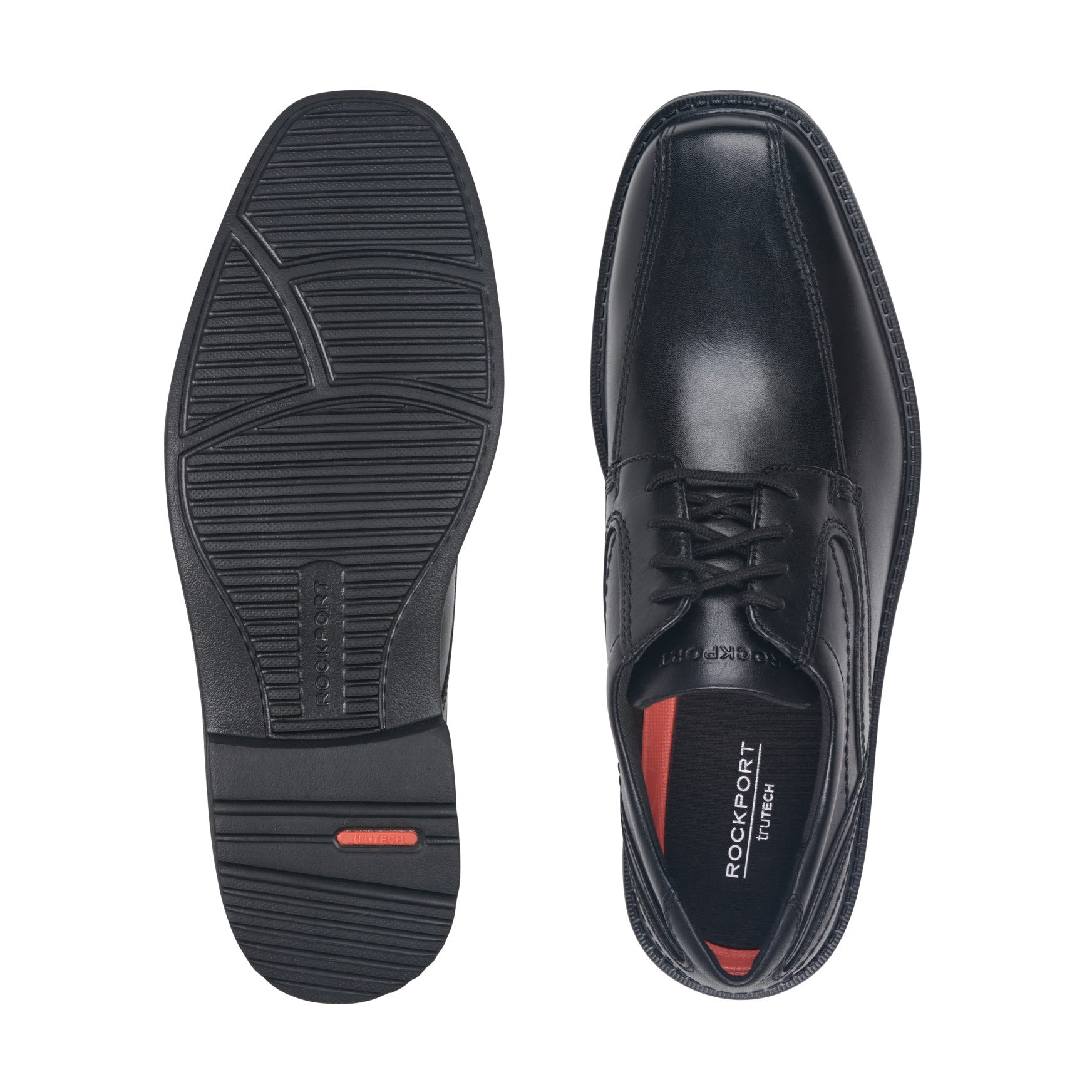Men's Style Leader 2 Bike Toe Oxford - Black Leather | Rockport
