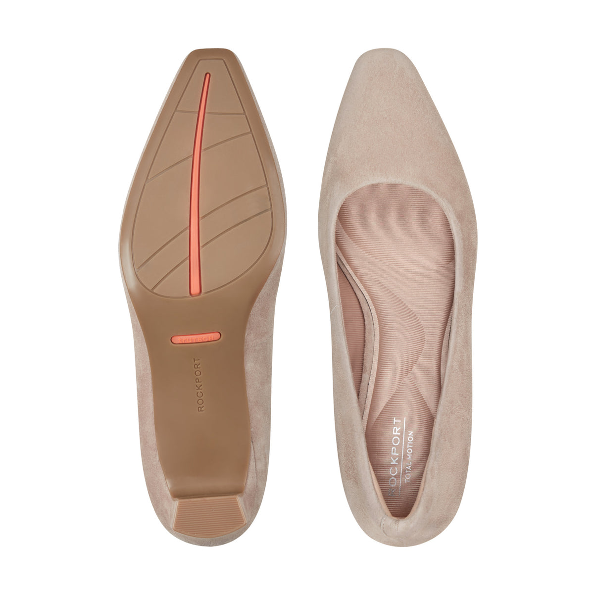 Women's Total Motion Merida Classic Dress Pumps - Taupe Suede | Rockport