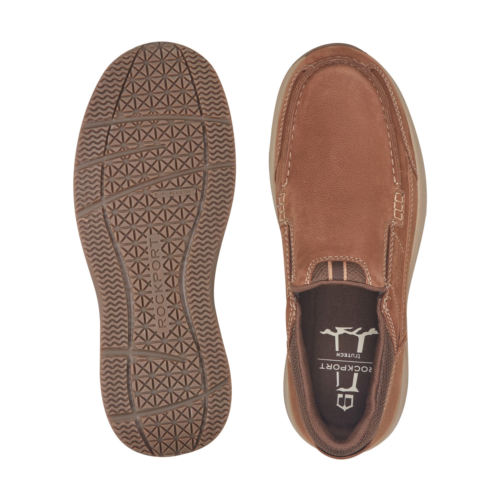Men's Atwell Slip-on Shoes - Medium Natural Suede
