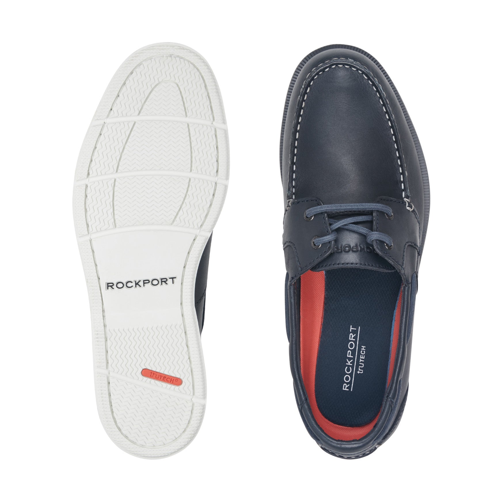 Men's Southport Boat Shoe - Dark Blue Leather | Rockport