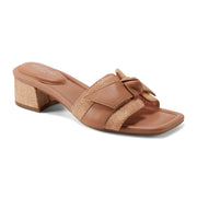 Women's Carsie Block Heel Square Toe Slip-on Sandals