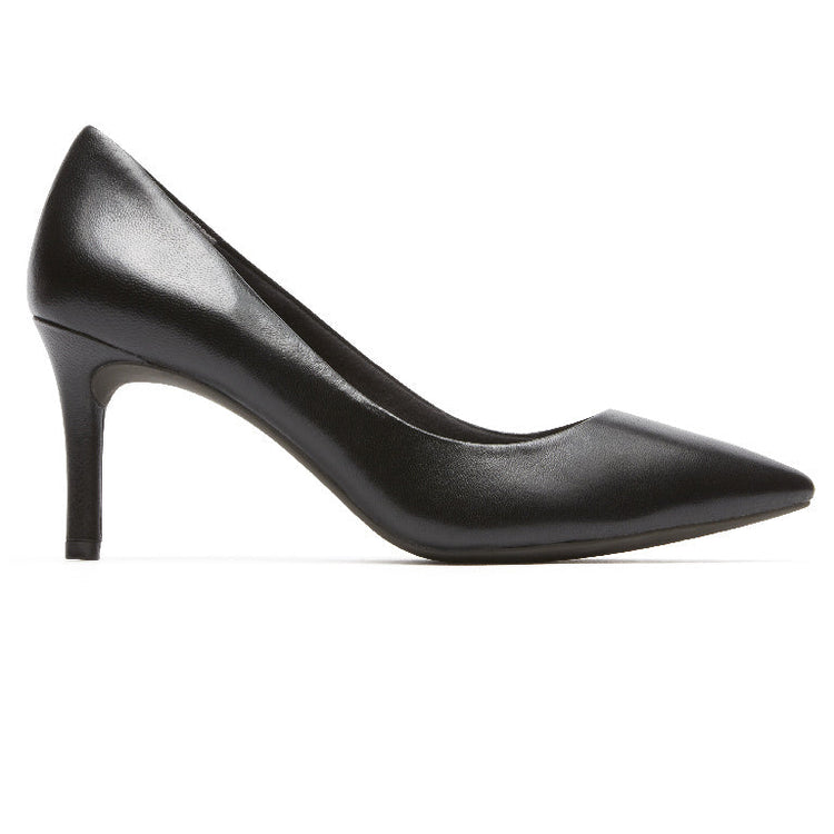 Women's Total Motion 75mm Pointed Toe Heel (BLACK LEATHER)