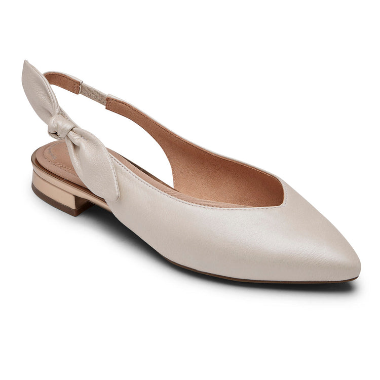 Women's Total Motion Zuly Bow Slingback (WHITE)