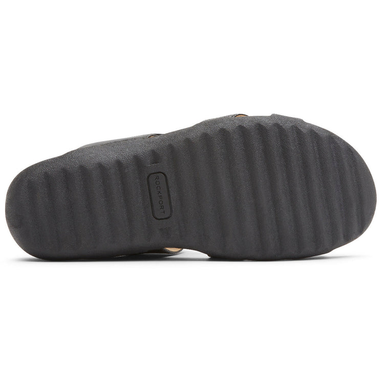 Women's Ridge Adjustable Asymmetrical Sandal (BLACK)