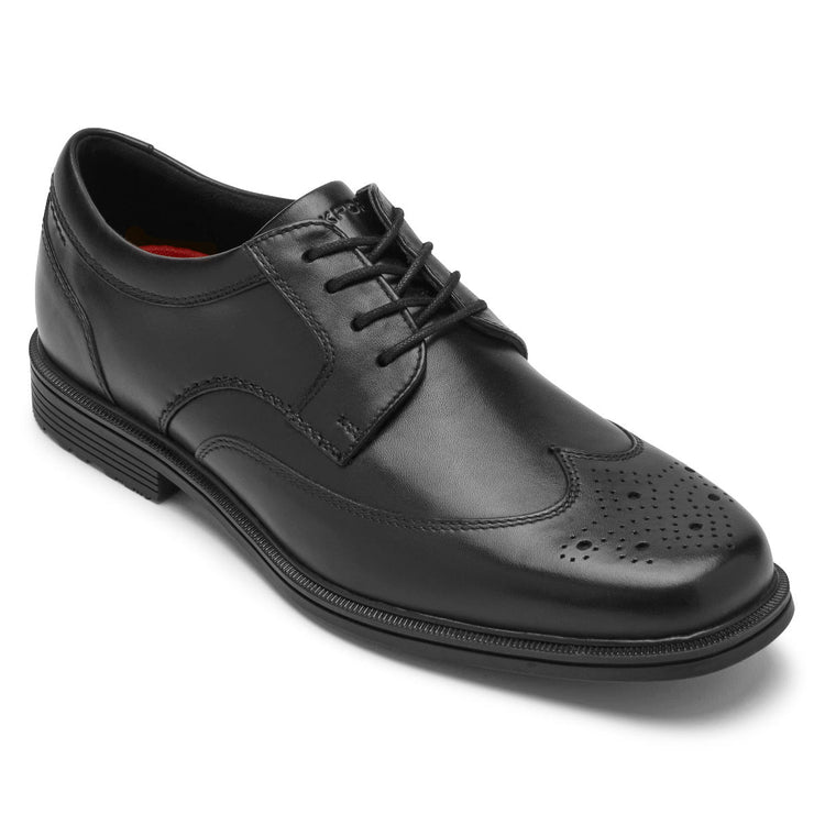 Plenarmøde snave længde Men's Taylor Waterproof Black Wingtip Shoes | Rockport