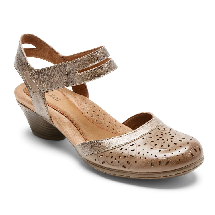 Women's Laurel Perforated Mary Jane (TAUPE)