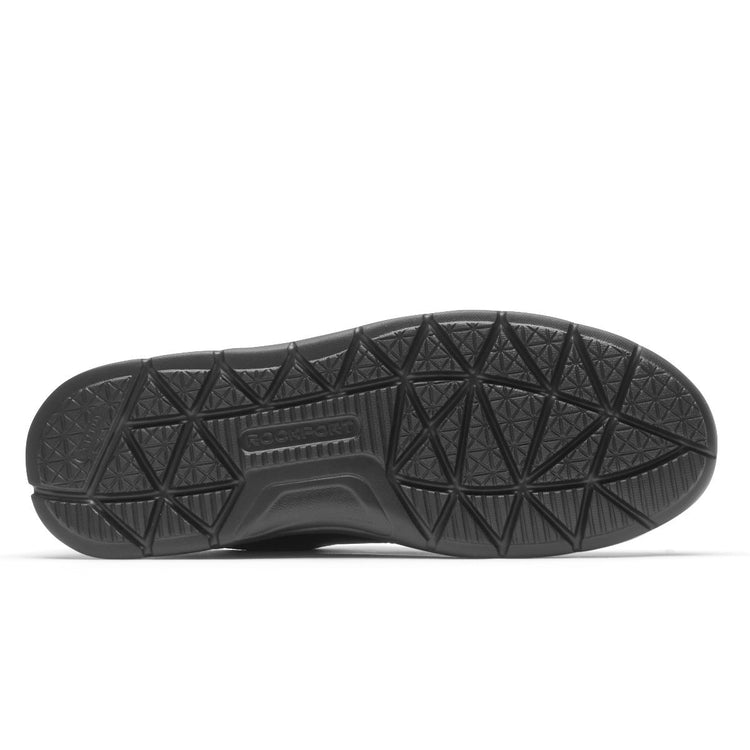 Men's TruFLEX Cayden Plain Sneaker (Black Leather) (BLACK LEATHER)