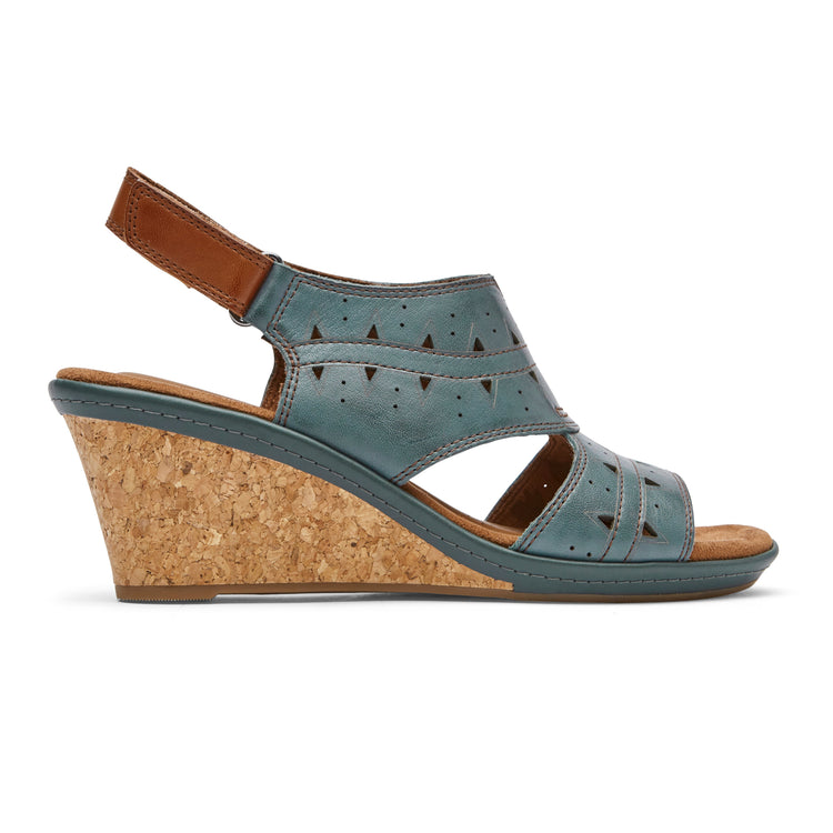 Women’s Janna Perforated Slingback (TEAL)