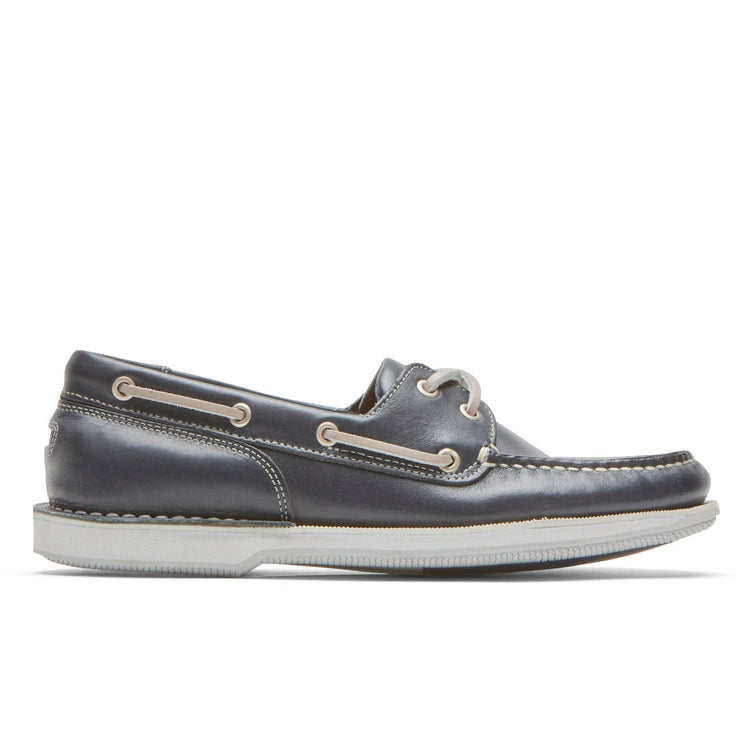 Men's Perth Boat Shoe (Navy Leather) (NAVY LEATHER)