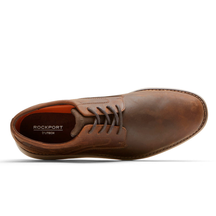 Men's Garett Plain Toe Oxford (New Tan Leather) (New Tan Lea)