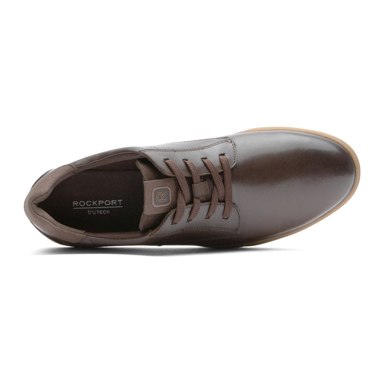 Men’s Bronson Plain Toe Sneaker (DARK BROWN LEA)