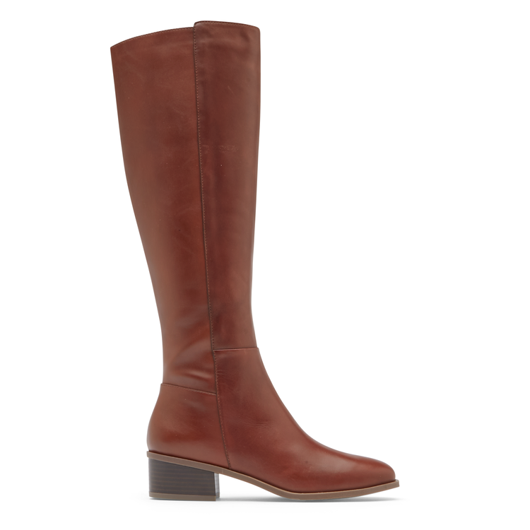 Women’s Evalyn Tall Boot – Wide Calf (SADDLE LTHR)