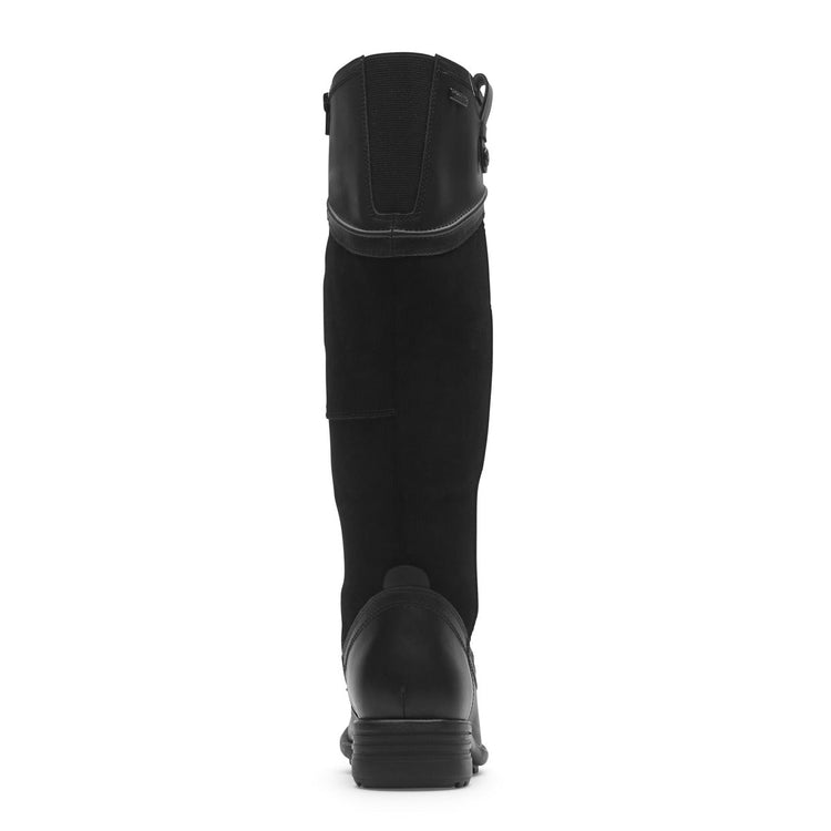 Women’s Brunswick Wide Calf Tall Boot – Waterproof (BLACK LTHR/SUEDE WP)