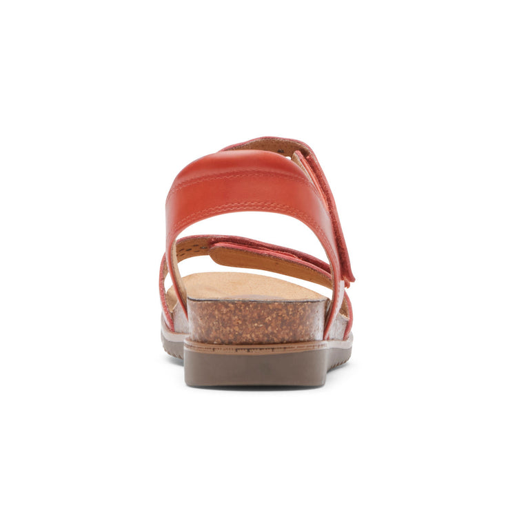 Women’s May Strappy Sandal (Orange-Red)