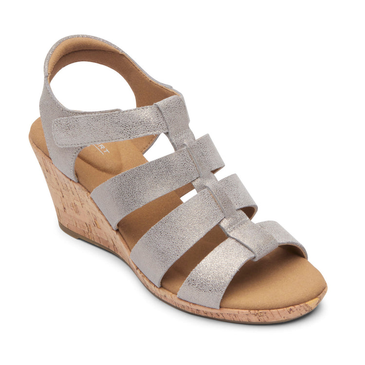 Women’s Briah New Gladiator Sandal (Taupe Metallic)