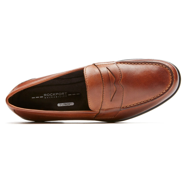 rockport leather penny loafer